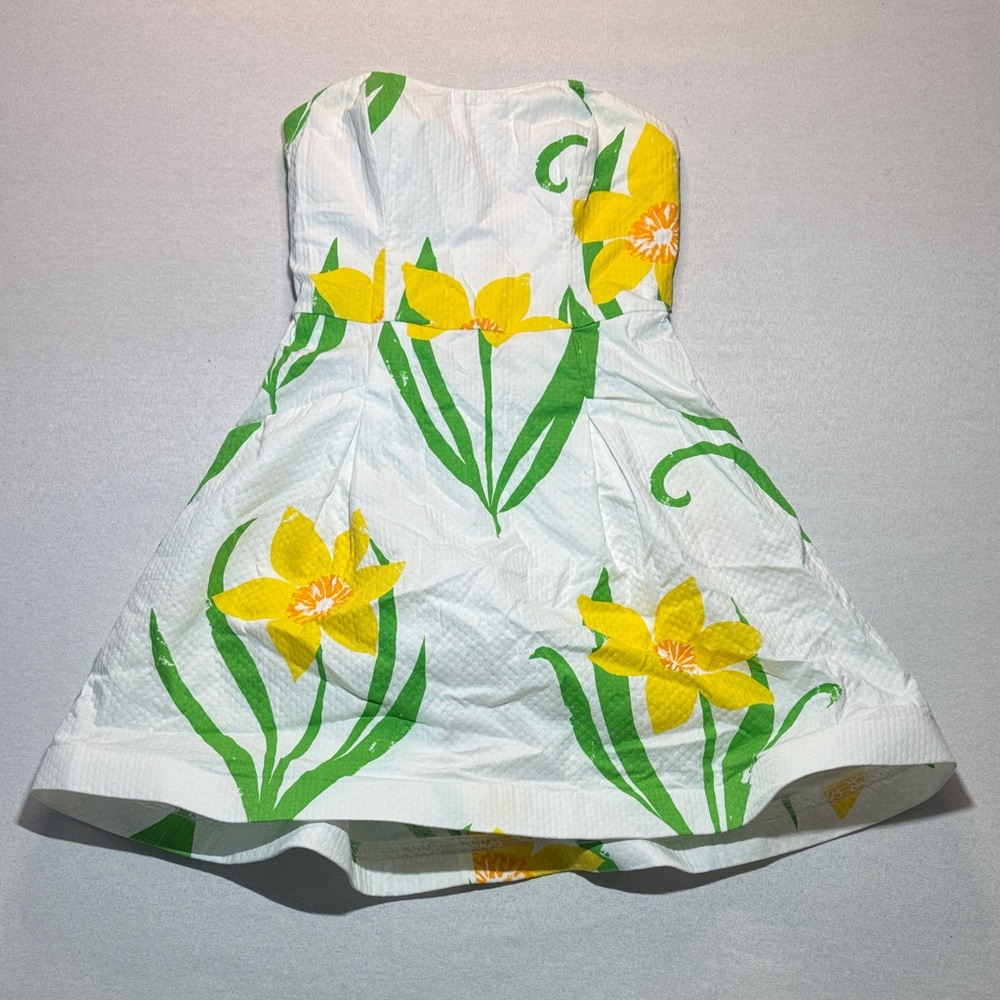 Lilly Pulitzer Strapless Dress Daffodil